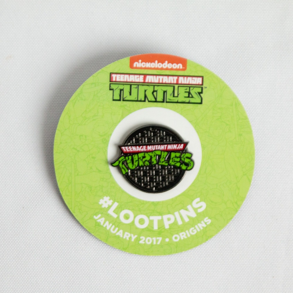 Teenage Mutant Ninja Turtles TMNT Loot Crate Enamel Pin Jan 2017 Origins Manhole